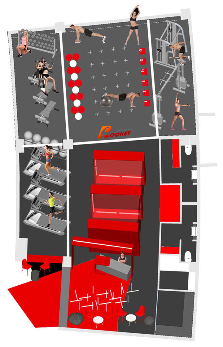 由光定义的空间 R Fitness健身工作室设计欣赏