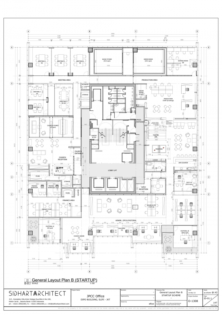 活力满满 雅加达社区教堂办公室设计