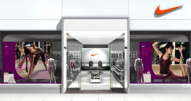 运动品牌Nike woman专卖店室内展示设计